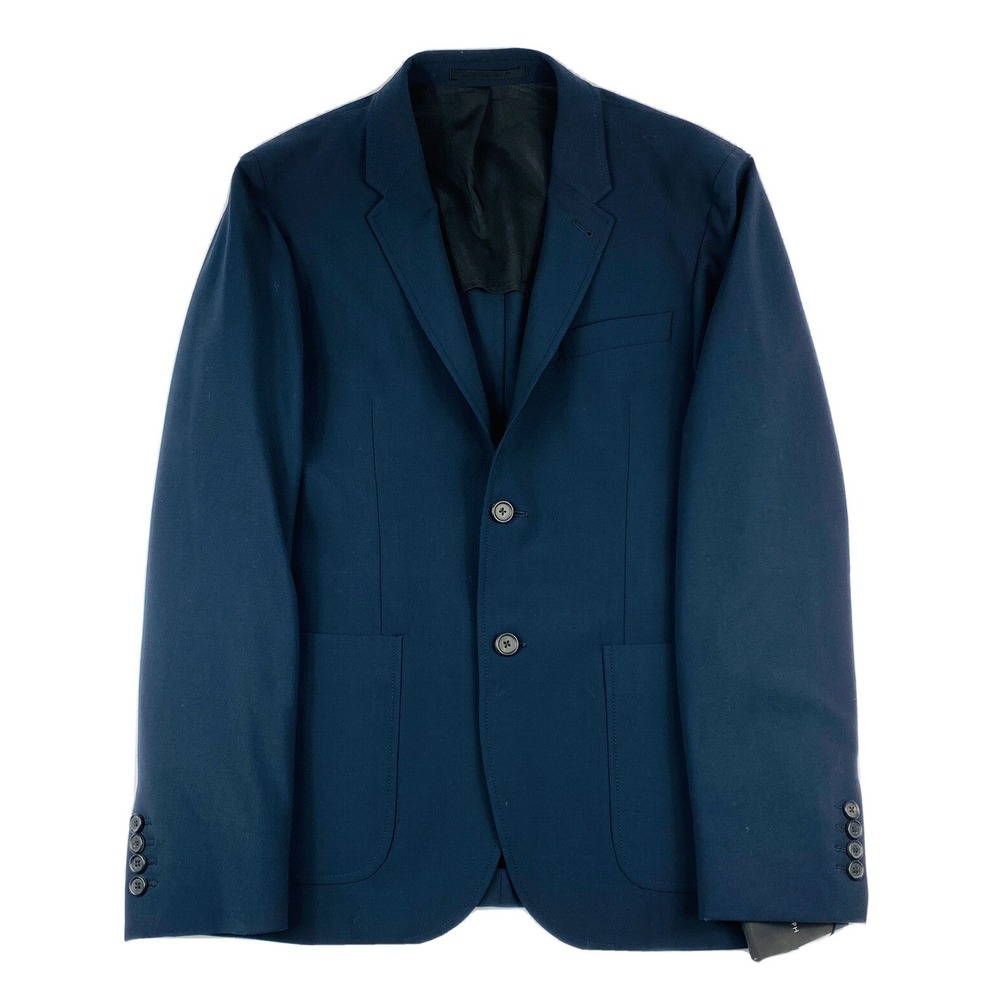 JOSEPH Navy Blue Wool Nylon Half Lined Blazer Mens 38R Venice SH STR